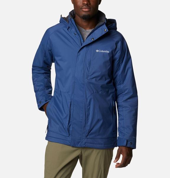 Columbia Dawn Watch Insulated Jacket Blue For Men's NZ86354 New Zealand